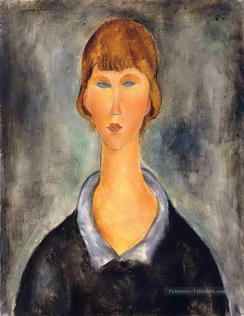 Portrait d’une jeune femme 1919 Amedeo Modigliani Peintures à l'huile